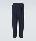 Giorgio Armani Pleated twill tapered pants