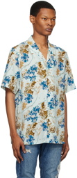 Ksubi Blue Floralist Shirt