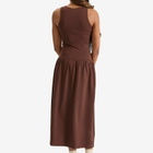4th & Reckless Women's Shannon Midi Dress in Chocolate