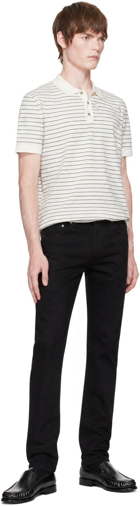 Nudie Jeans Black Lean Dean Jeans