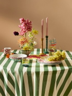 LISA CORTI Nizam Stripes Green Square Tablecloth