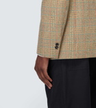 Bottega Veneta Checked wool and cotton-blend blazer