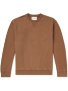 GENERAL ADMISSION - Logo-Embroidered Cotton-Jersey Sweatshirt - Brown