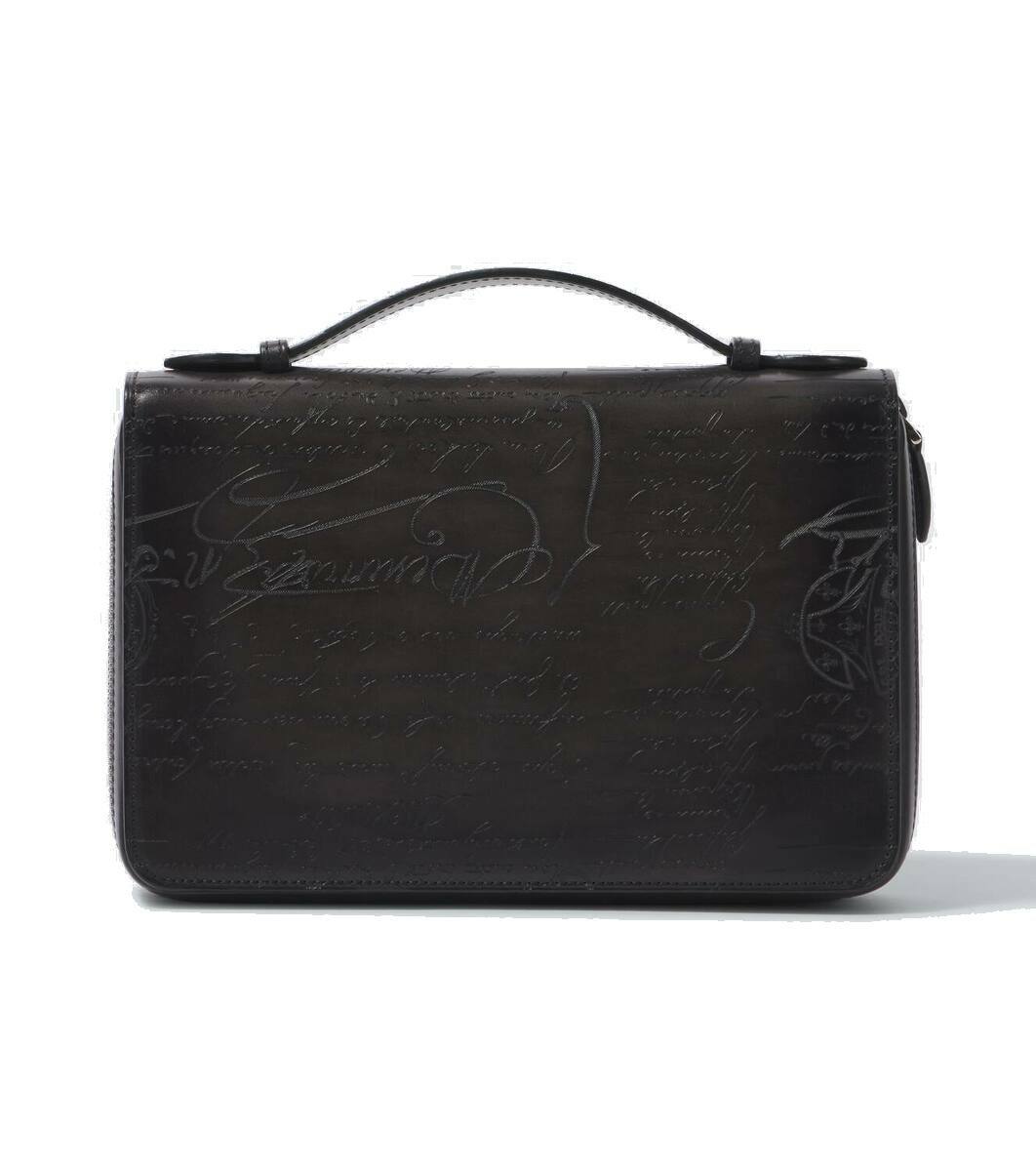 Berluti - Scritto Venezia Leather Pouch Berluti Berluti - Scritto Venezia Leather Pouch Berluti