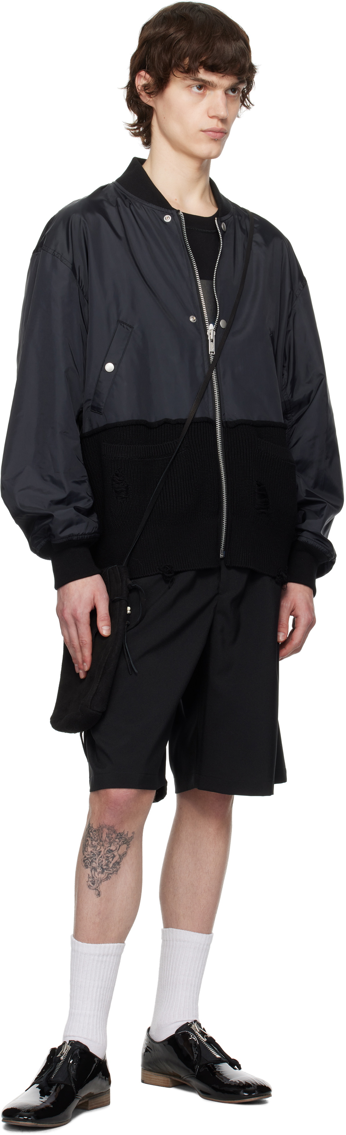 UNDERCOVER Black Deerskin Bag