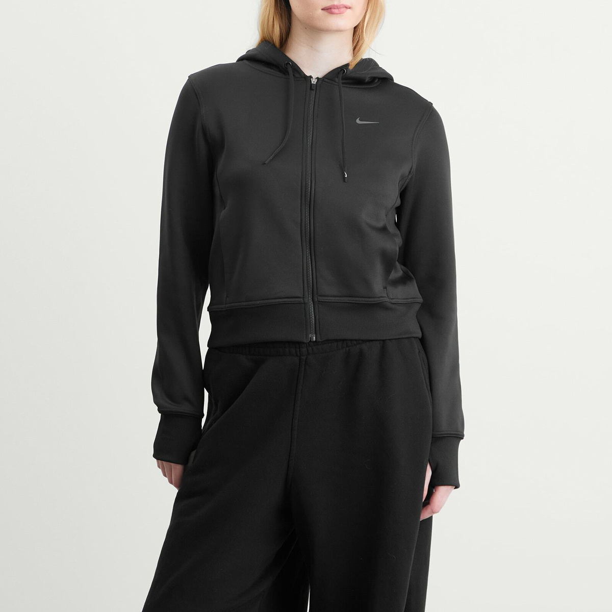 Nike Women's One Therma- Fit Hoodie in Black