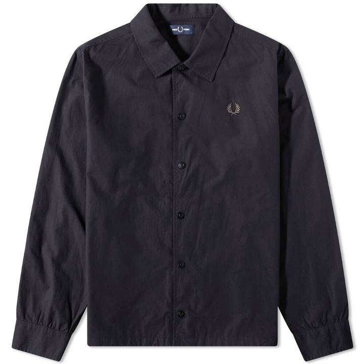 Photo: Fred Perry Men's Lightweight Overshirt in Navy