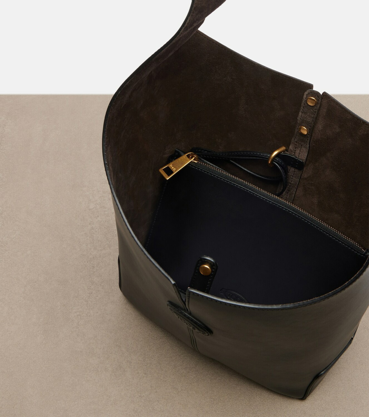 Tod's Di Bag Folio leather shoulder bag
