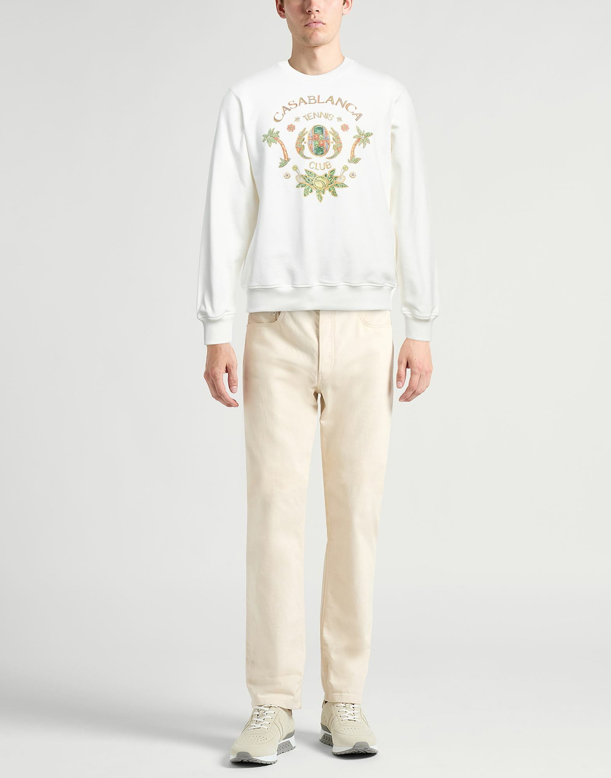 Casablanca Mens Sweatshirt in White