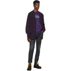 Dsquared2 Purple Bleached Slouch Fit T-Shirt