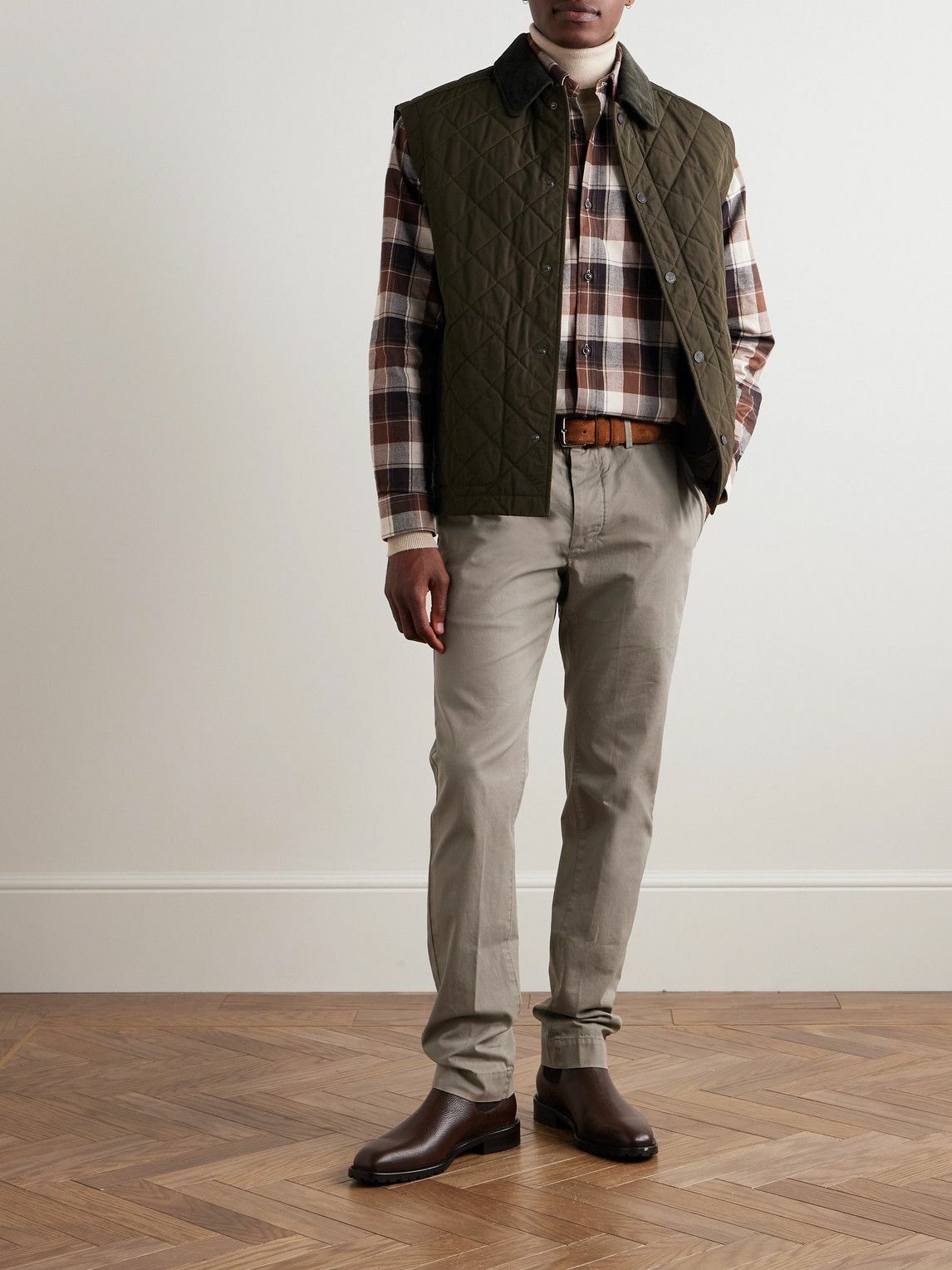 Sid Mashburn - Field Slim-Fit Straight-Leg Garment-Dyed Cotton-Twill Chinos - Green