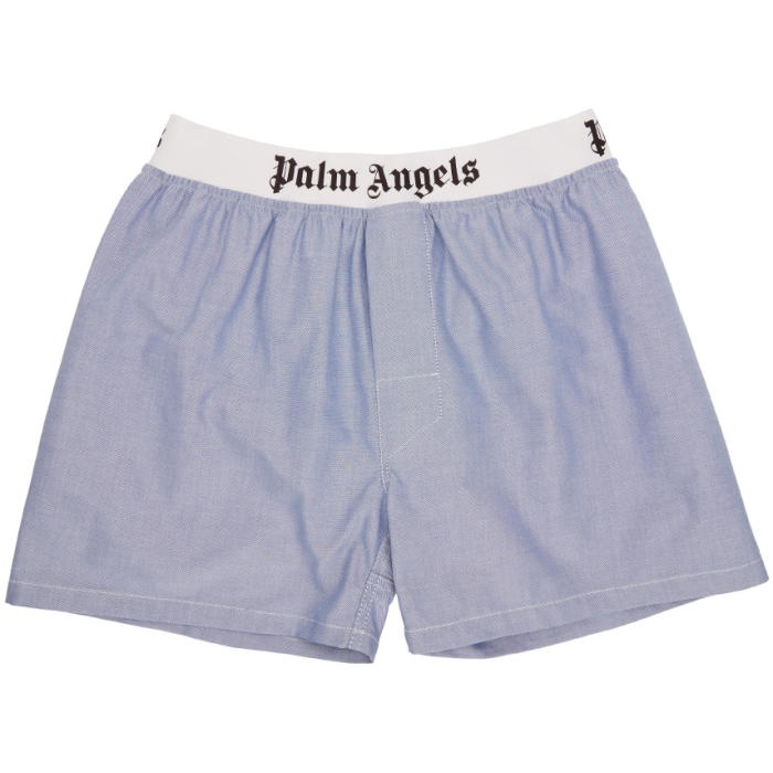 Photo: Palm Angels Blue Oxford Boxers 