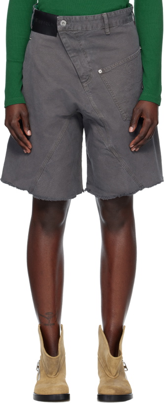 Photo: JW Anderson Gray Twisted Workwear Shorts