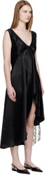 Collina Strada Black Tulip Midi Dress