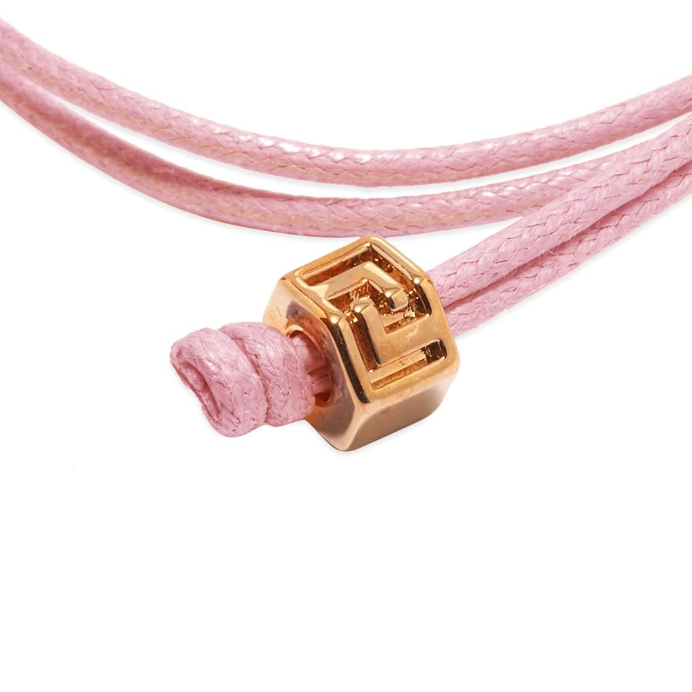ブレスレット Bracelet - Versace - l - Pink VERSACE Leather Medusa Charm Bracelet Pink Gold Women's