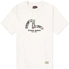 Evisu Men's Seagull Embroidered T-Shirt in Ecru