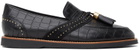 Human Recreational Services Black Croc Del Rey Loafers