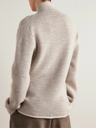 The Row - Robbie Ribbed Merino Wool Rollneck Sweater - Neutrals