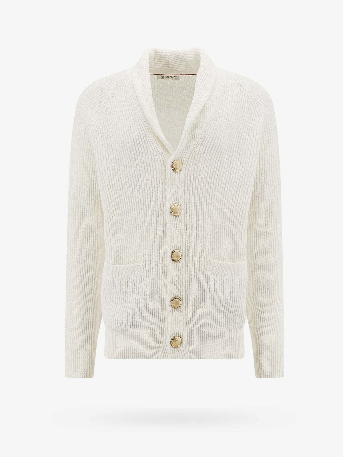 Brunello Cucinelli Cardigan White Mens Brunello Cucinelli