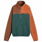 KAVU Men's Winter Throwshirt Half Zip Fleece in Alder Things