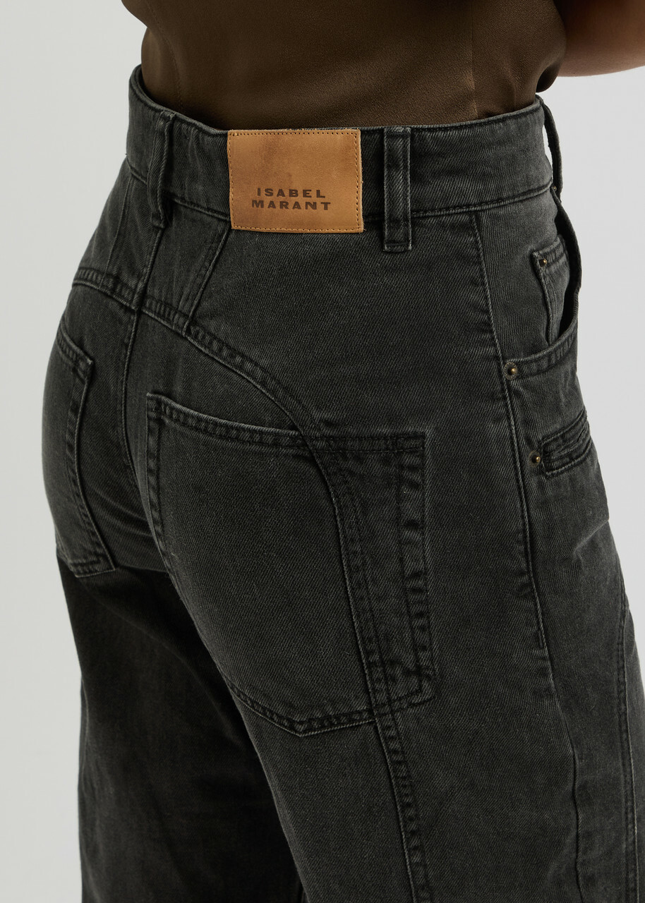 Isabel Marant Betiane Straight-leg Jeans Black Isabel Marant
