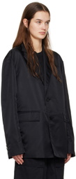 Wooyoungmi Black Single-Breasted Blazer