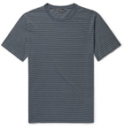 Club Monaco - Striped Cotton-Blend Jersey T-Shirt - Blue