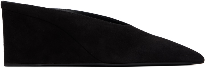 Photo: ALAÏA Black Cube Wedge Mule Heels