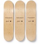 The SkateRoom - Vincent Van Gogh Set of Three Printed Wooden Skateboards - Yellow