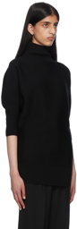 TOTEME Black Wool Turtleneck