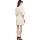 Nina Ricci Off-White Denim Belted Dress