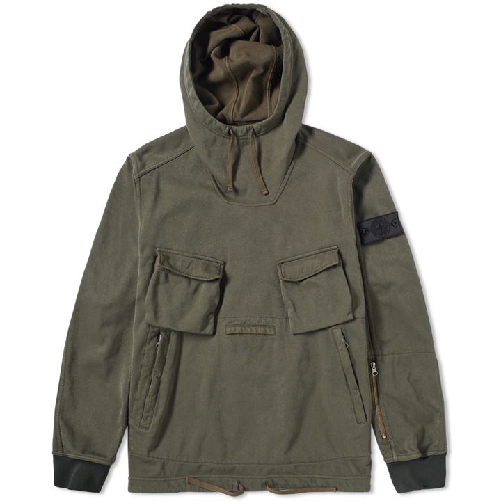 Photo: Stone Island Shadow Project Garment Dyed Duel Jersey Knit Smock