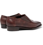 George Cleverley - Bulow Burnished-Leather Loafers - Men - Brown