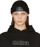 Yohji Yamamoto Black New Era Edition Cuffed Logo Patch Beanie