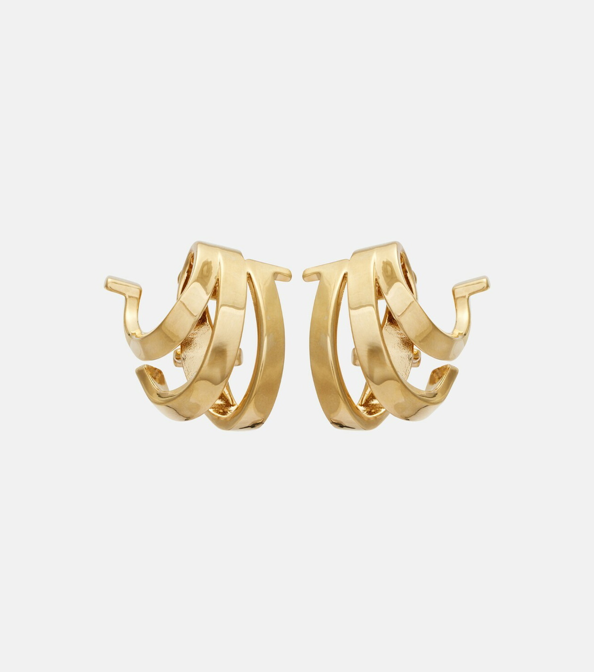 Ferragamo Triple Gancini clip on earrings Salvatore Ferragamo