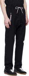 Vivienne Westwood Black Stencil Orb Football Sweatpants