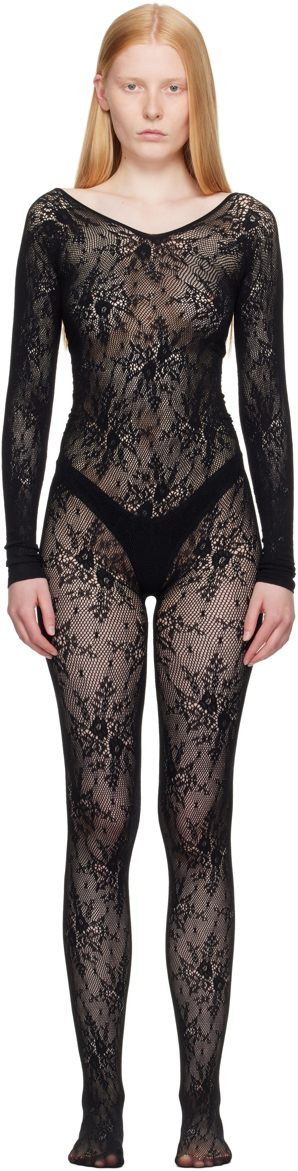 Swedish Stockings Black Rosa Lace Jumpsuit Swedish Stockings