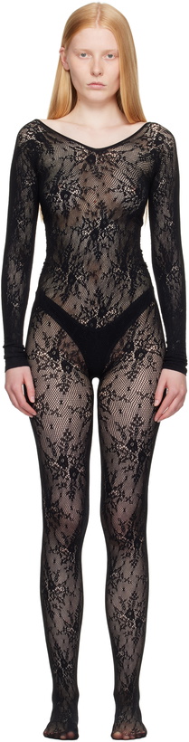 Photo: Swedish Stockings Black Rosa Lace Jumpsuit