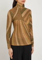 Pucci Istrice Printed Jersey Shirf Brown