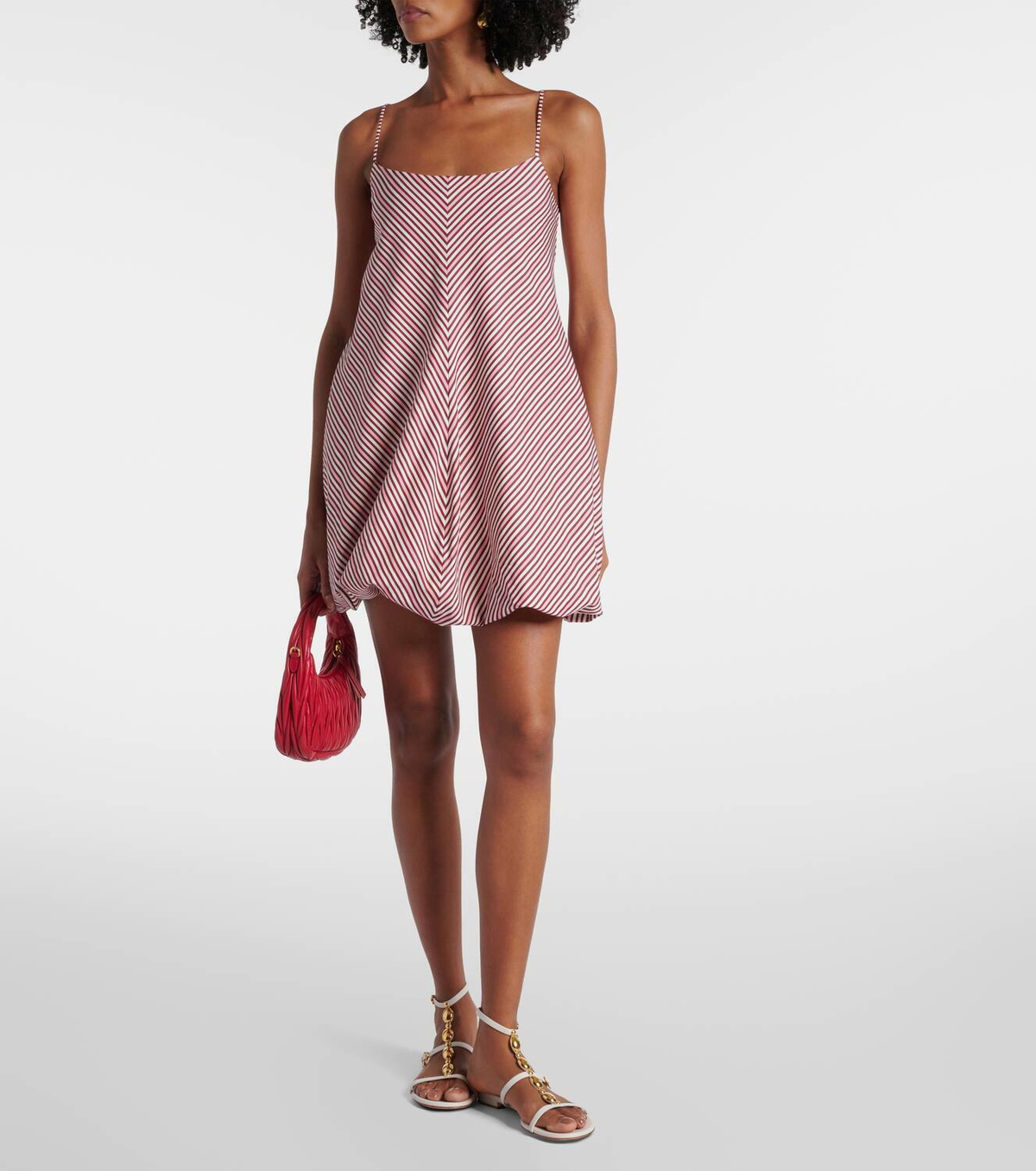 Faithfull Aniela striped cotton minidress
