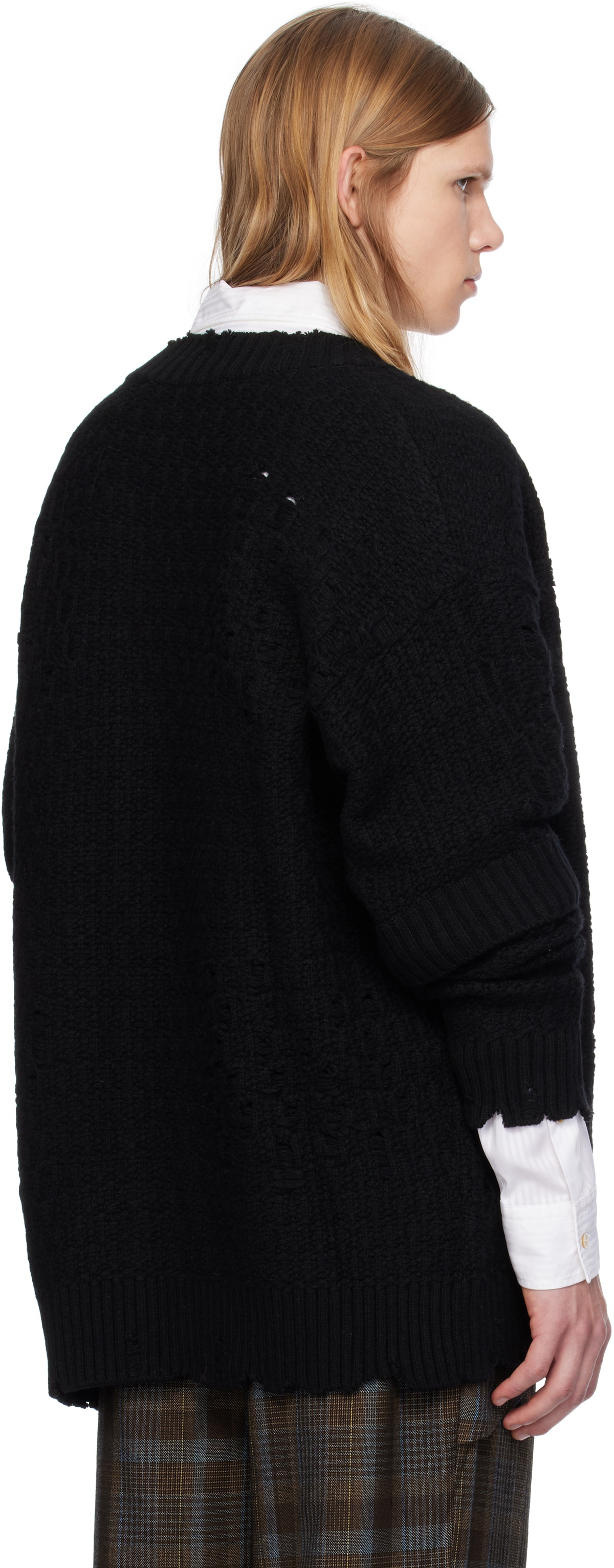 Andersson Bell Black Roghen Wool Long Cardigan