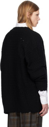 Andersson Bell Black Roghen Wool Long Cardigan