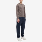 Thom Browne Men's Intarsia Stripe Crew Knit in Brown