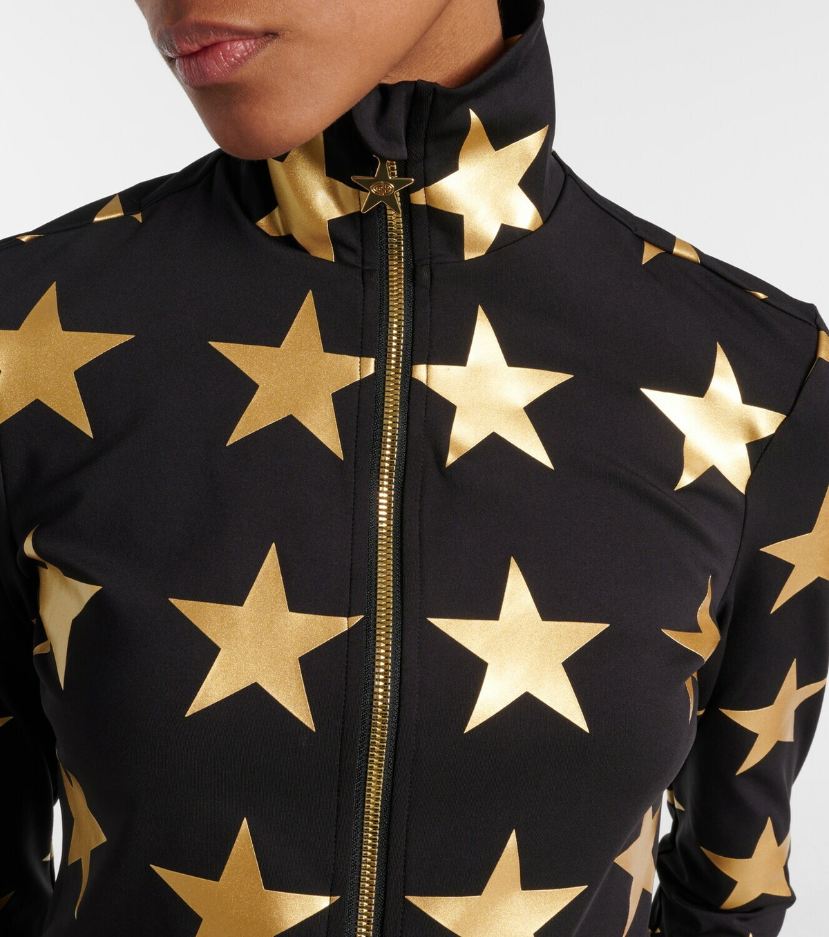 Goldbergh Lunaria printed half-zip ski top