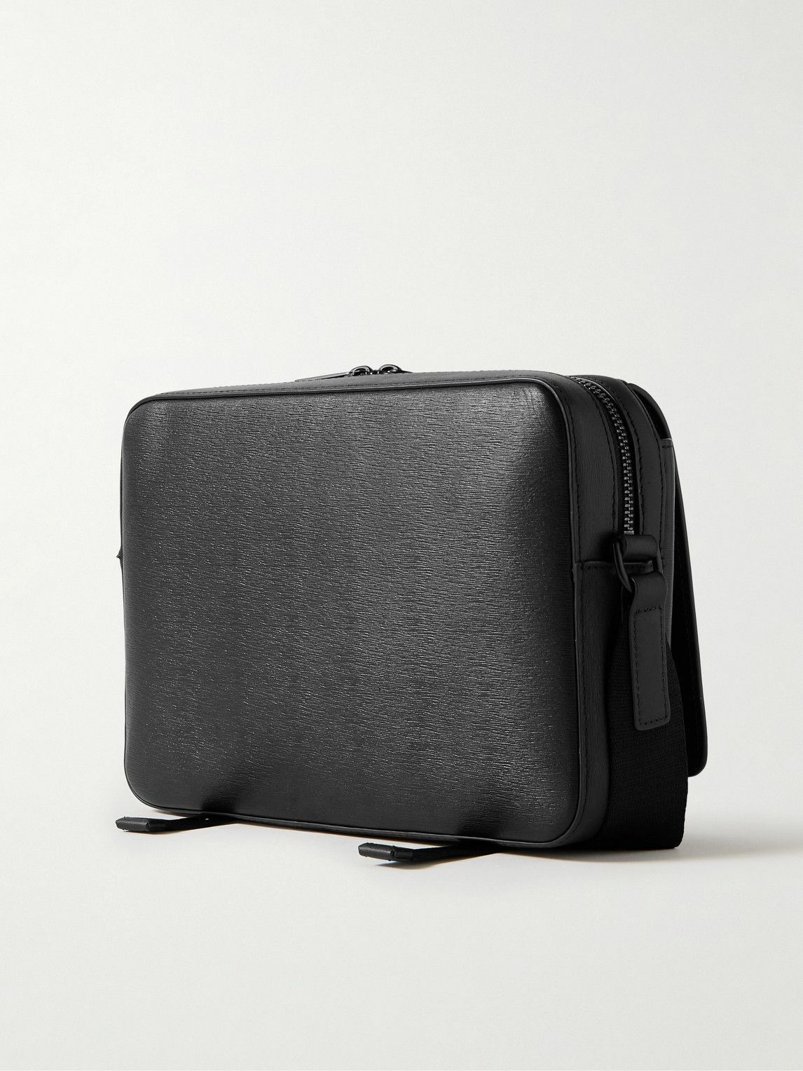 Paul Smith Black Leather Nylon Men's Messenger Travel Bag | eBay