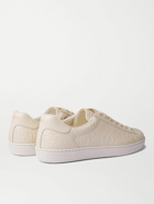 GUCCI - Ace Logo-Embossed Perforated Leather Sneakers - Neutrals