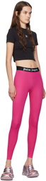 Palm Angels Pink Elasticized Leggings