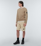 C.P. Company - Cotton-blend jersey cargo shorts