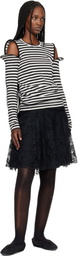 Junya Watanabe Black & White Stripe Jersey T-shirt