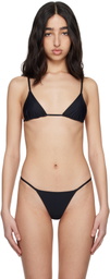 DU CIEL Black Malo Bikini Top
